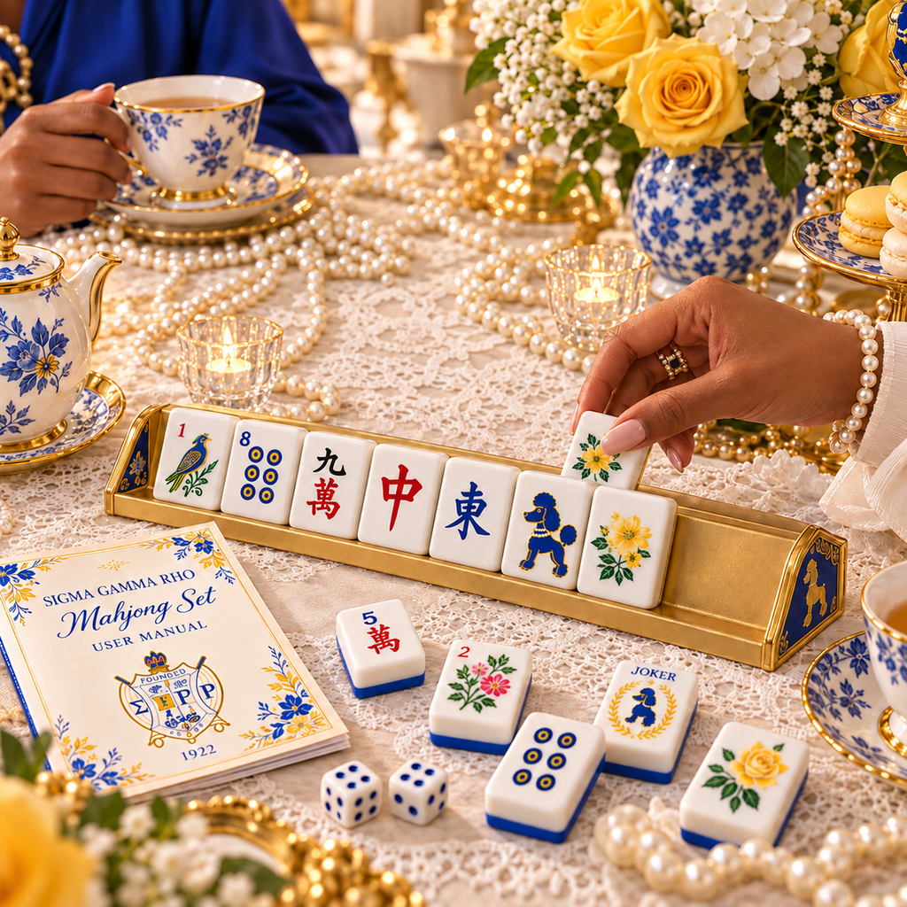 Premium SGRO Mahjong Tiles Set TNSM