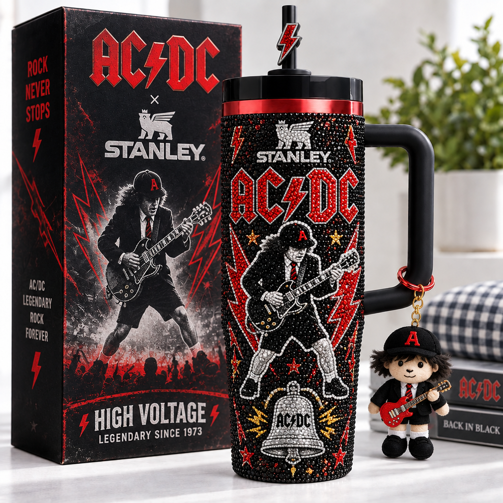 Ac Dc 40oz Tumbler With Handle TTNL